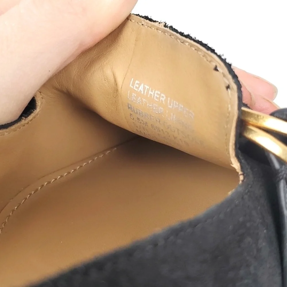 Tory Burch Marsden Black‎ Suede Smoking Flat